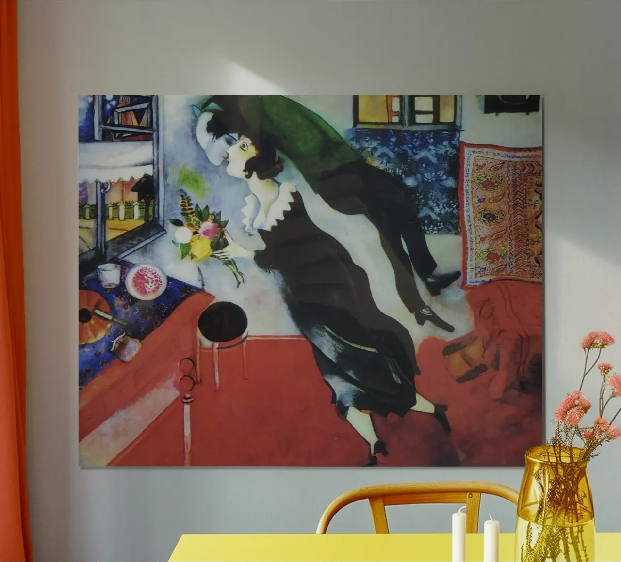Marc Chagall Il compleanno carta hahnemühle da Kunze Gallery