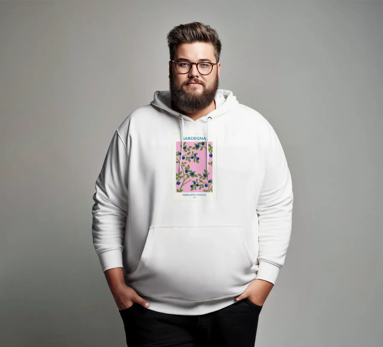 Mercato Civico II felpa con cappuccio da Pure