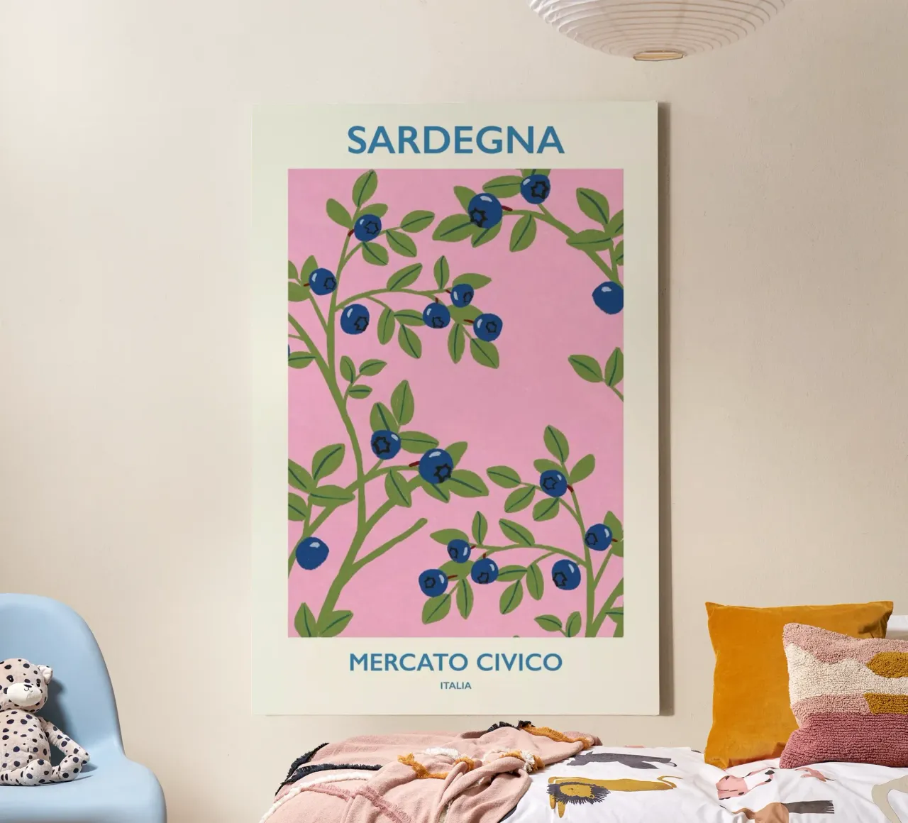 Mercato Civico II tela con Cornice a cassetta da Pure