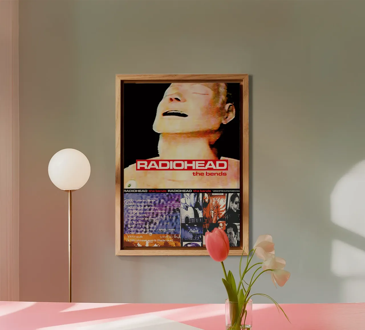 The Bends Radiohead alluminio dibond da Attaboy Dsgn