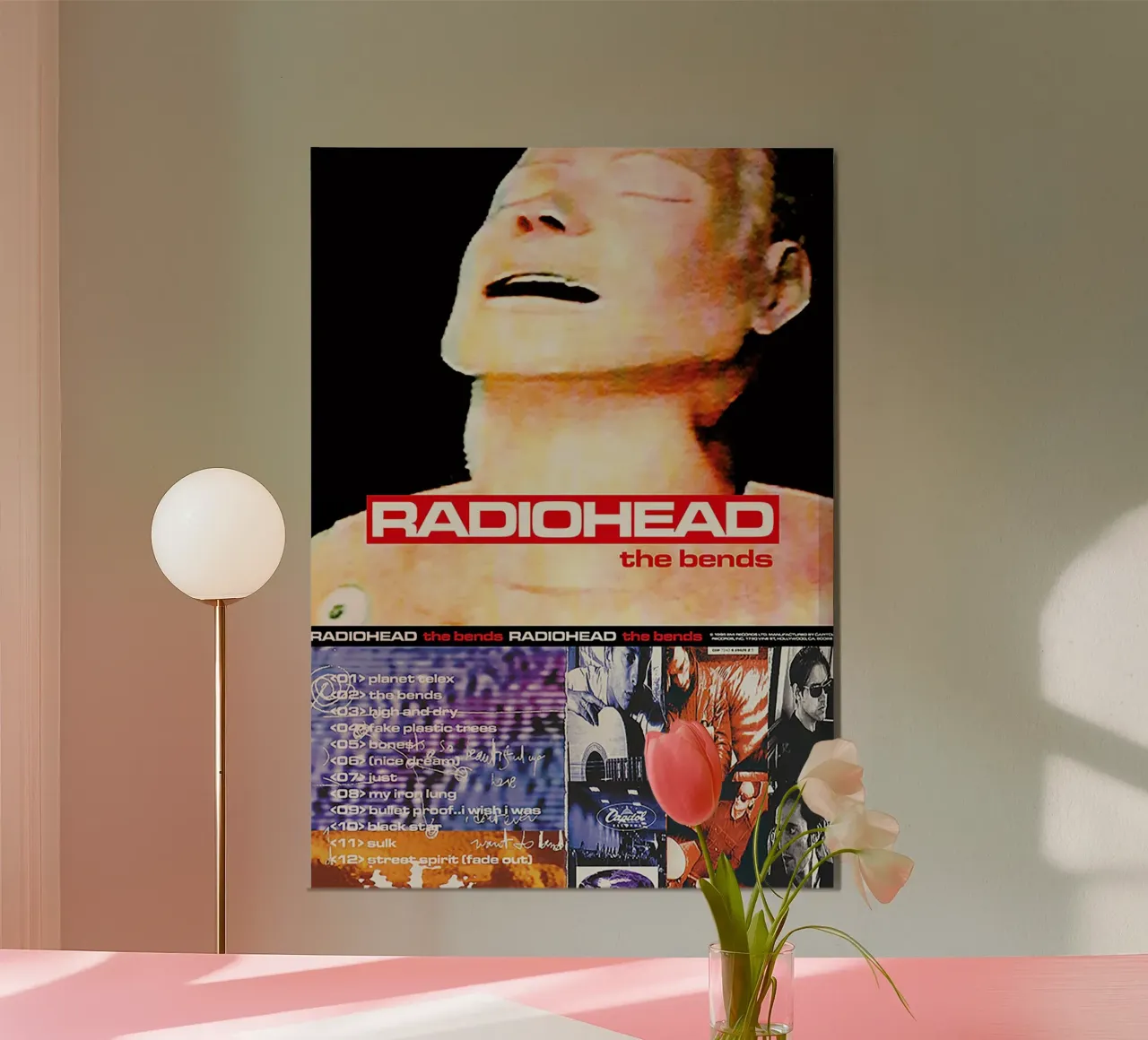 The Bends Radiohead alluminio dibond da Attaboy Dsgn