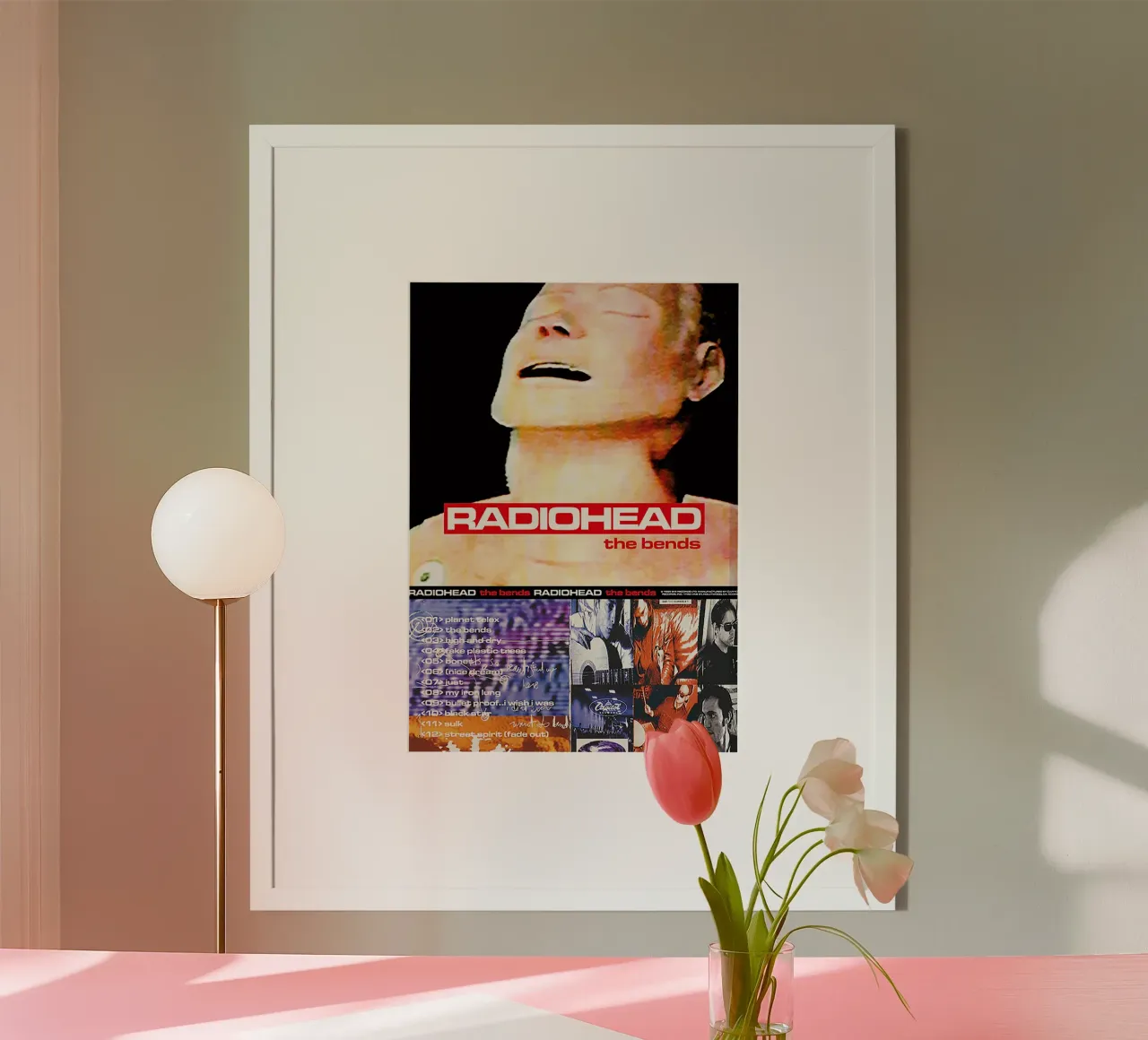 The Bends Radiohead carta hahnemühle da Attaboy Dsgn
