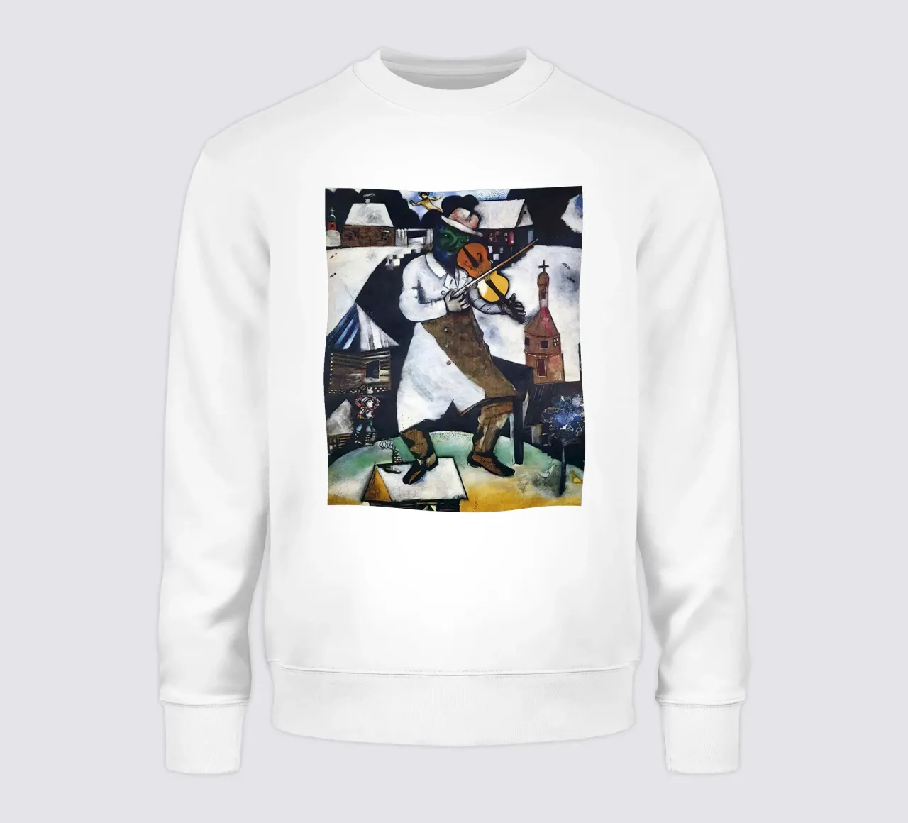 Marc Chagall The Fiddler sweatshirt by Kunze Gallery