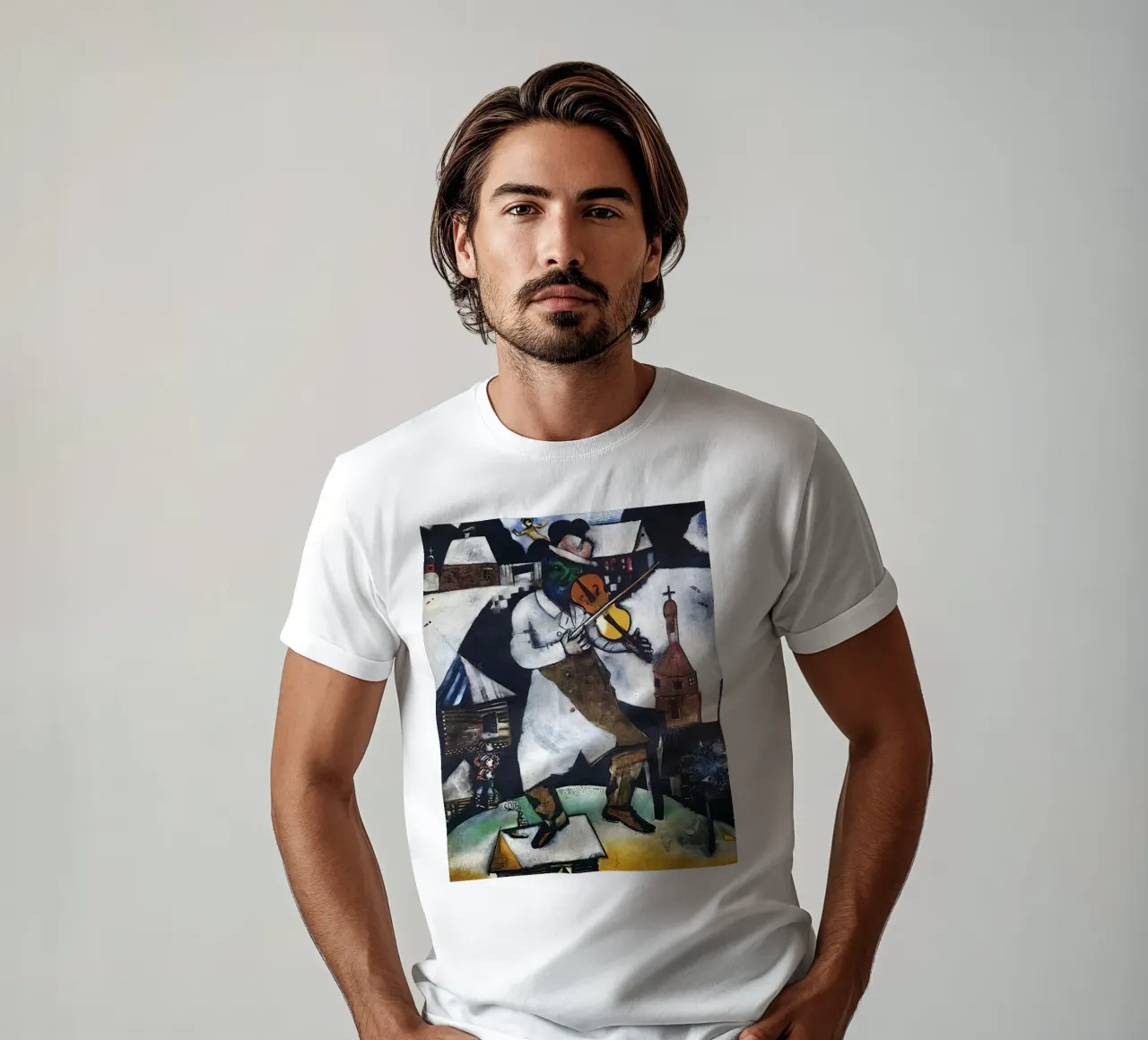 Marc Chagall The Fiddler t-shirt by Kunze Gallery