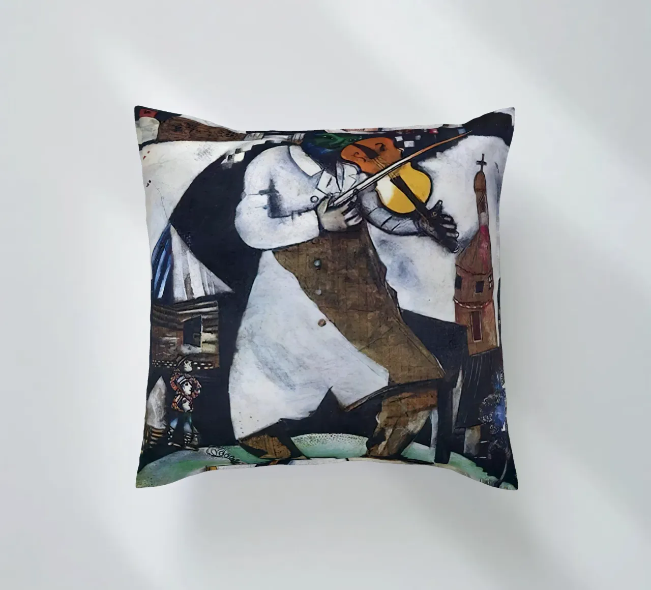 Marc Chagall The Fiddler decorative cushion by Kunze Gallery