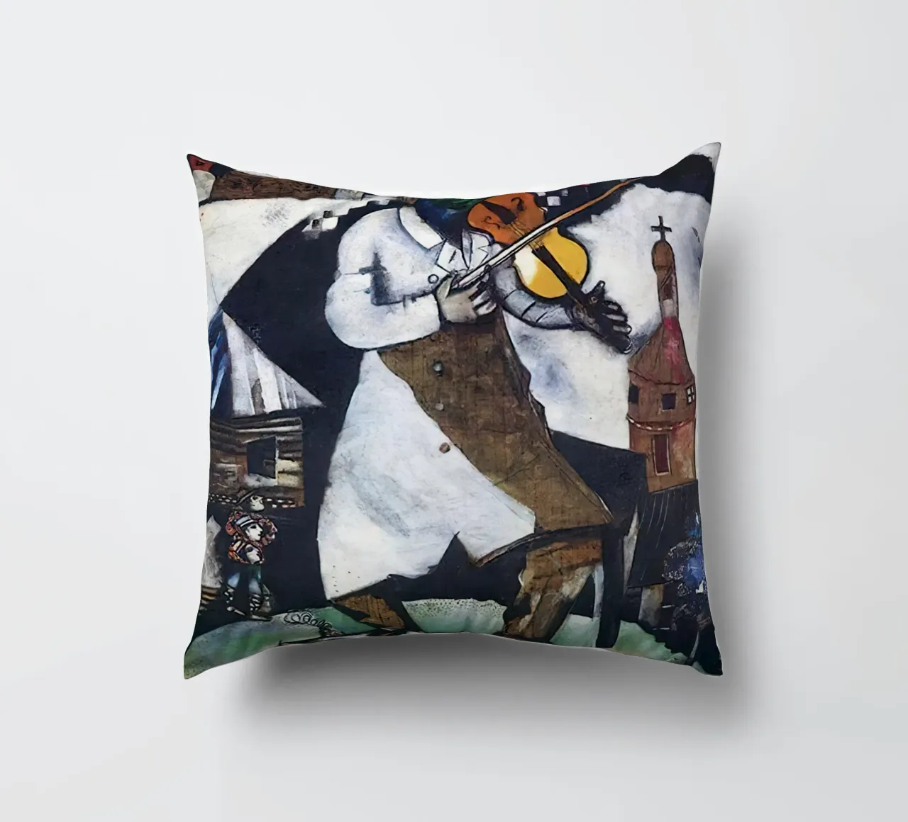 Marc Chagall The Fiddler decorative cushion by Kunze Gallery
