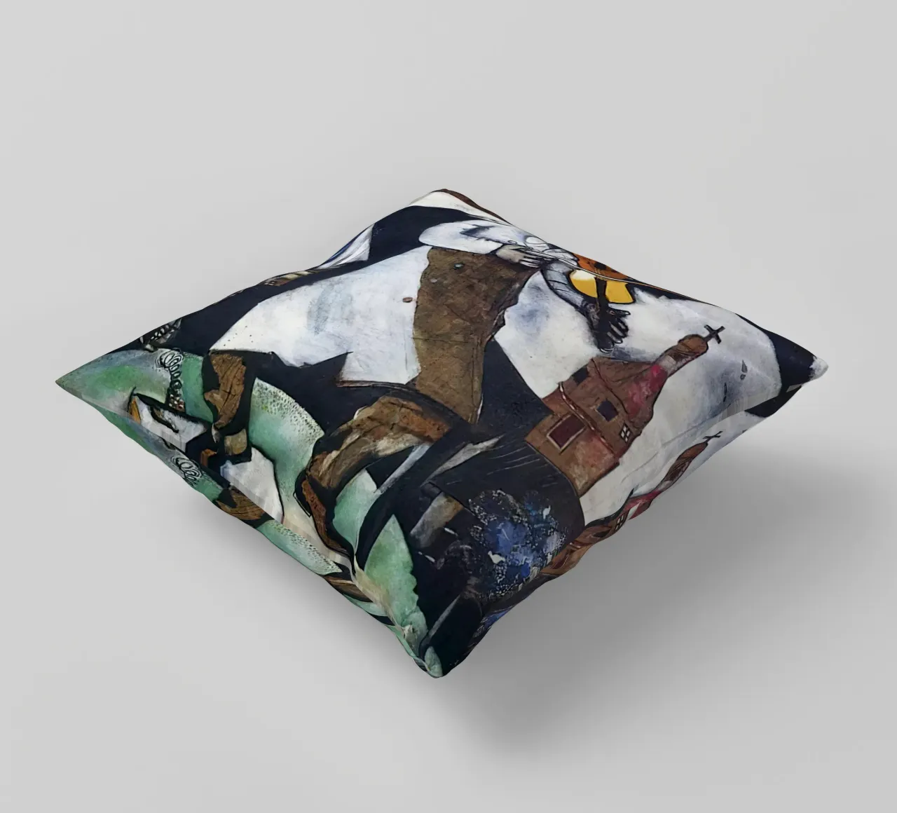 Marc Chagall The Fiddler decorative cushion by Kunze Gallery