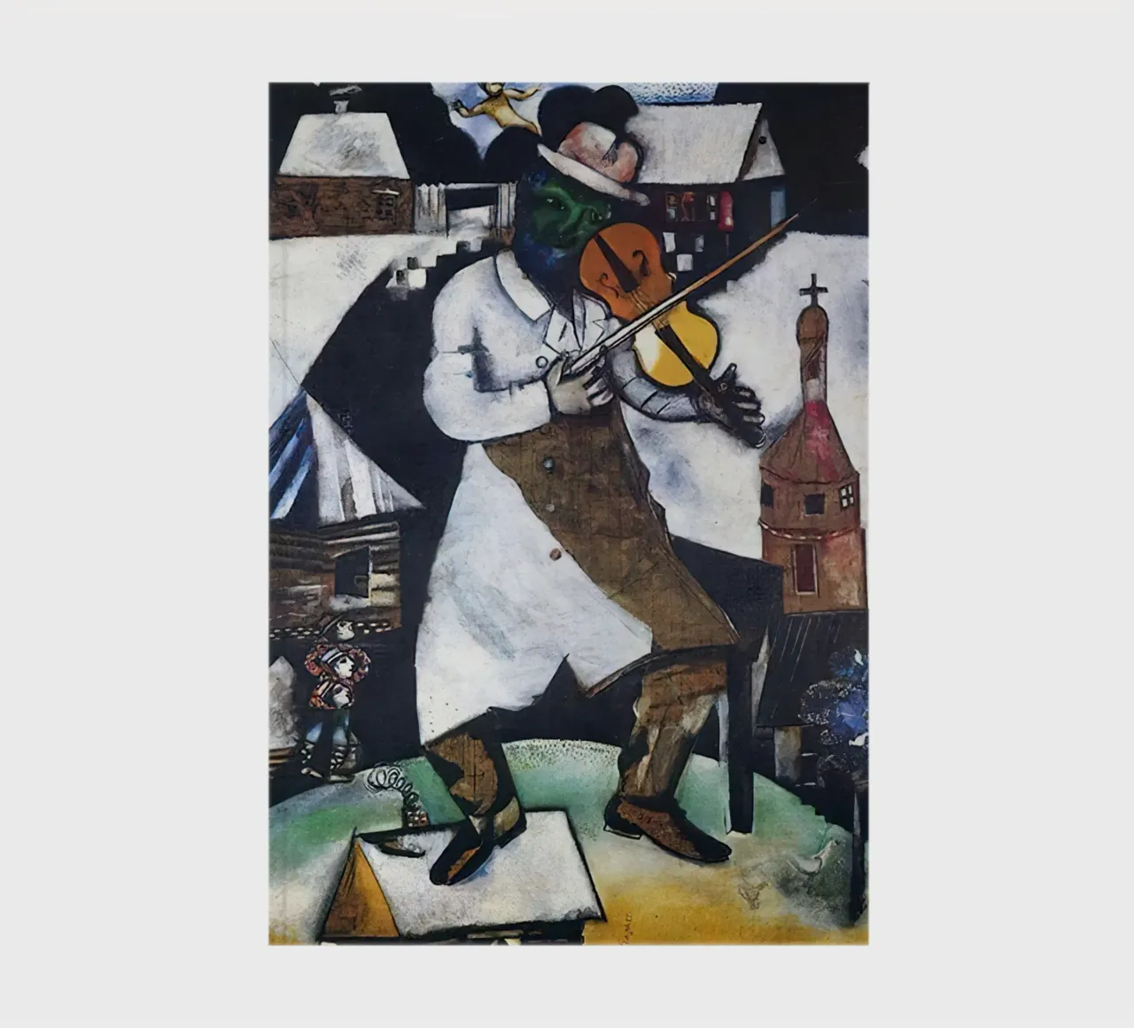 Marc Chagall Le violoniste carnet de notes de Kunze Gallery