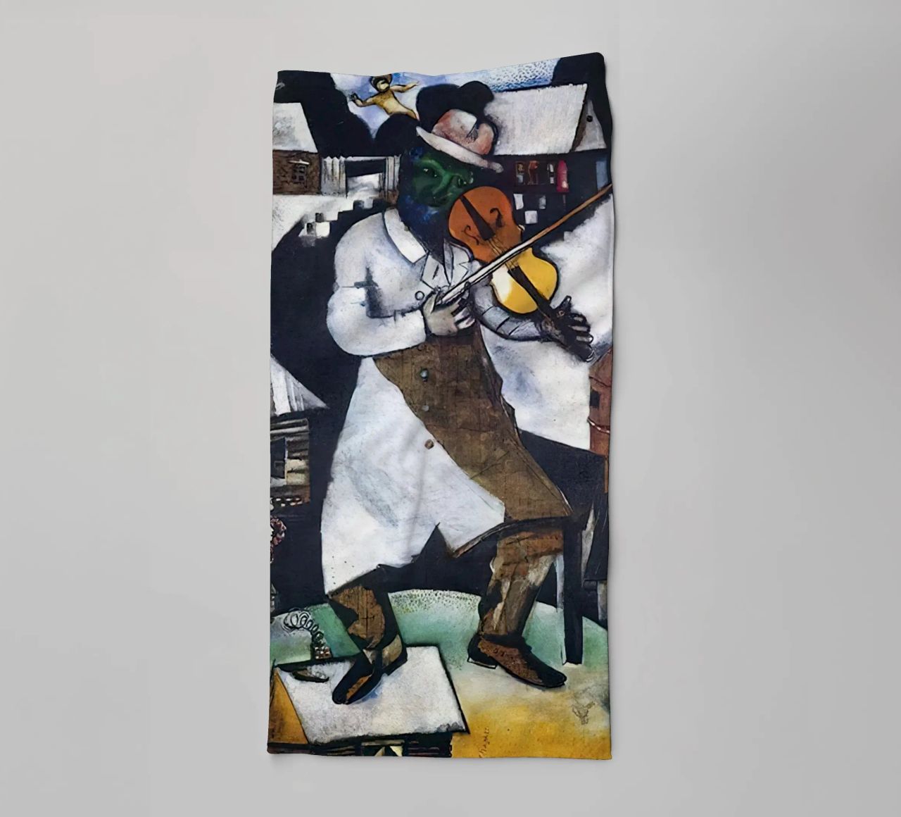 Marc Chagall The Fiddler towel by Kunze Gallery