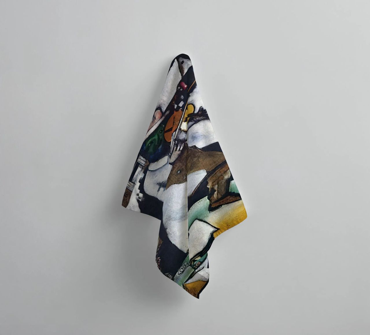 Marc Chagall The Fiddler towel by Kunze Gallery