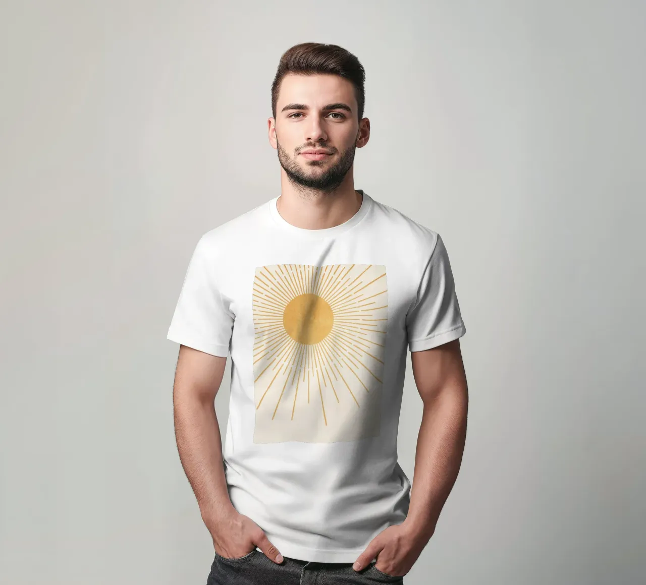 Boho Yellow Sun no. 8 t-shirt da apoloprints