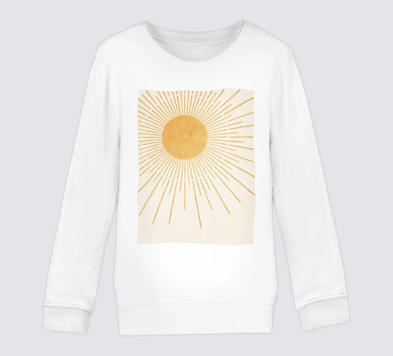 Boho Yellow Sun no. 8 felpa bambino da apoloprints