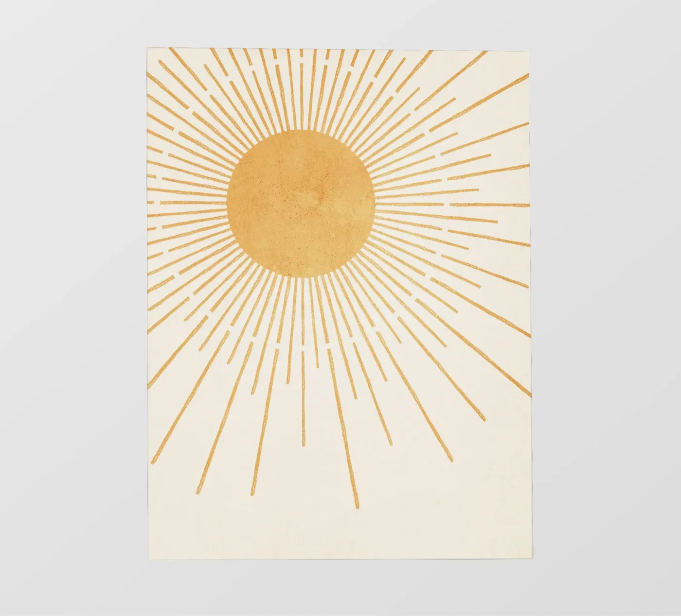 Boho Yellow Sun no. 8 fotobehang van Apolo Prints