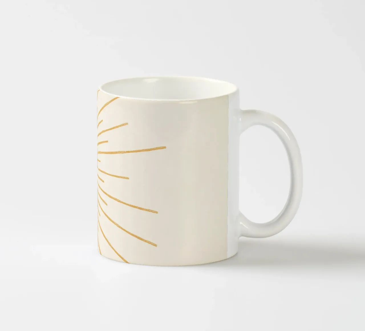 Boho Yellow Sun no. 8 tazza in ceramica da apoloprints