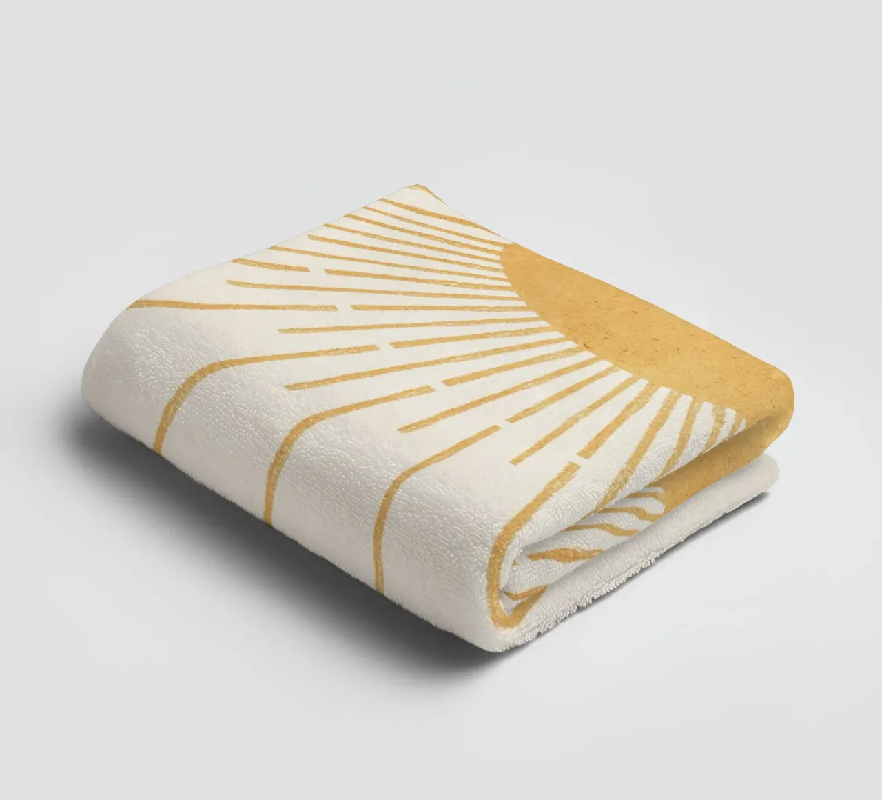 Boho Yellow Sun no. 8 asciugamano da bagno da apoloprints
