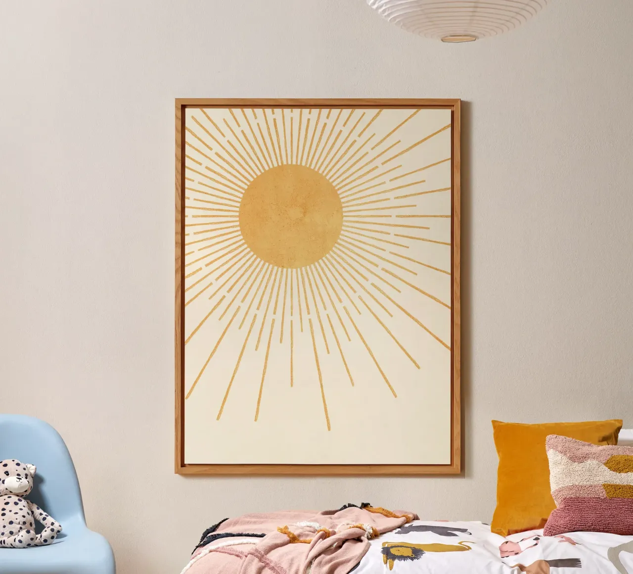 Boho Yellow Sun no. 8 alluminio dibond da apoloprints