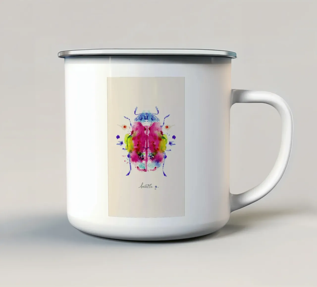 Ink Beetle tazza in smalto da Flora & Fauna