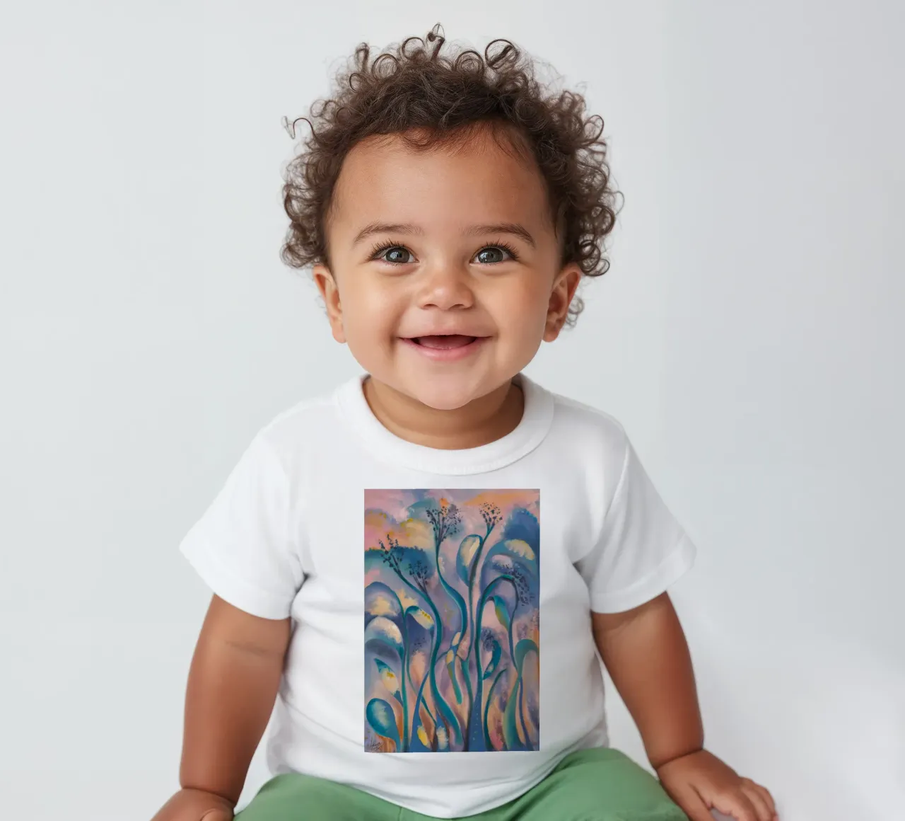 Swaying Celestial Garden baby t-shirt by Solestice Strokes