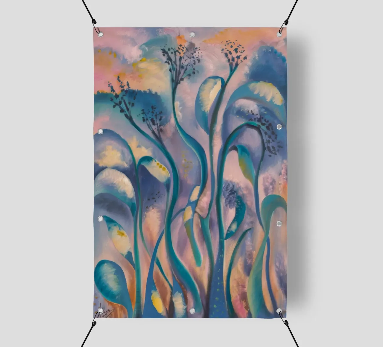 Swaying Celestial Garden pvc cover by Solestice Strokes