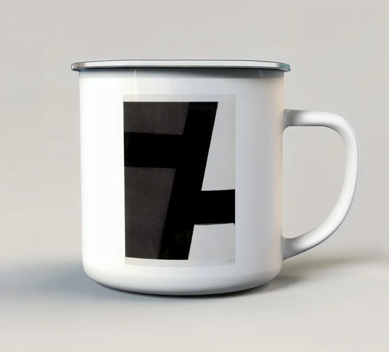 Pierre Soulages Peinture senza titolo tazza in smalto da Spencershop