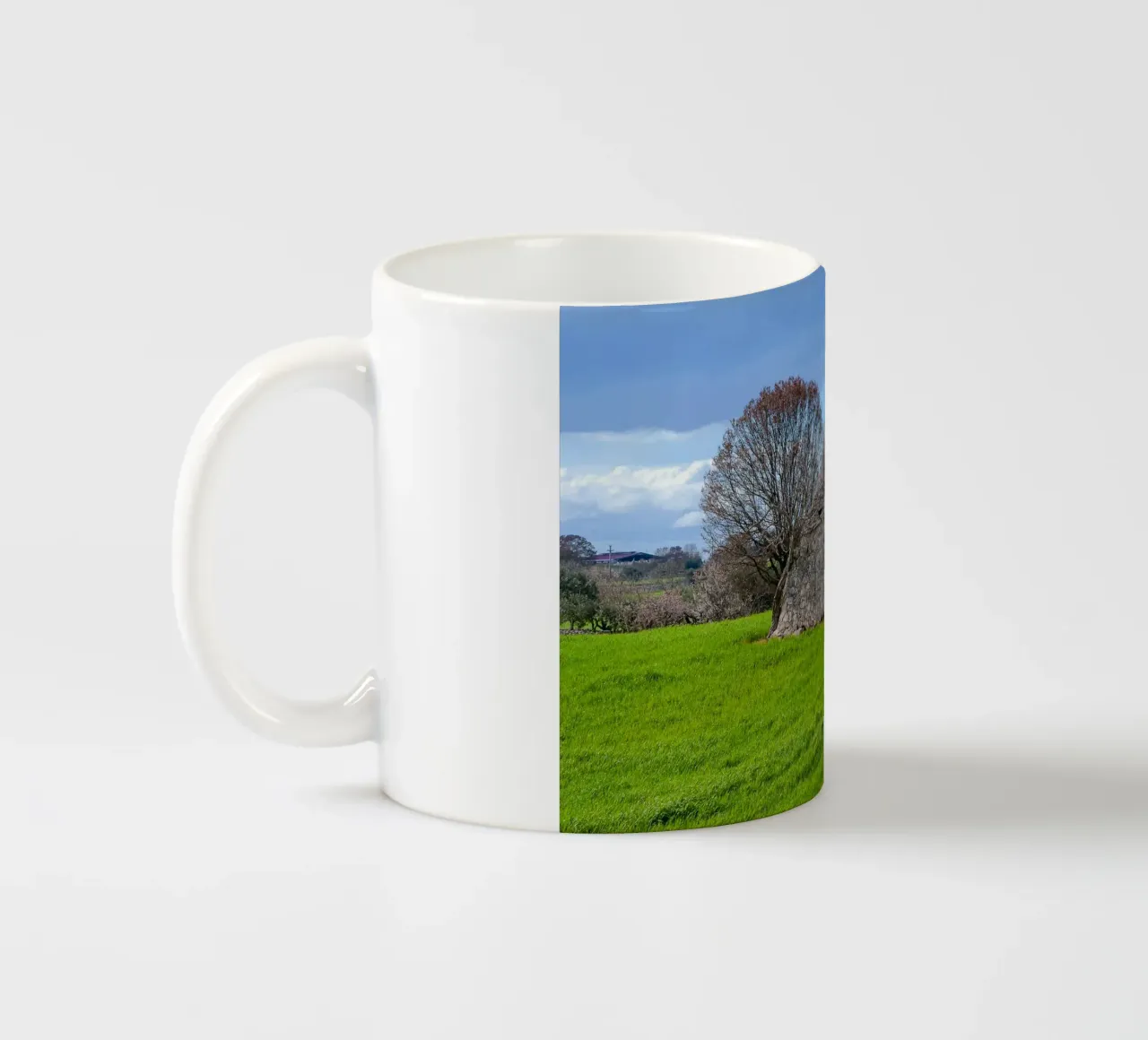 Timeless Apulian Countryside: Ancient Stone Dwelling ceramic mug by peuceta_BA