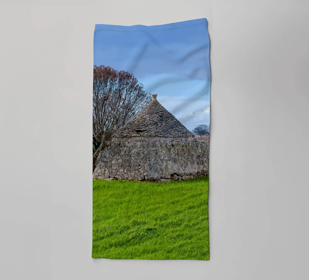Timeless Apulian Countryside: Ancient Stone Dwelling towel by peuceta_BA