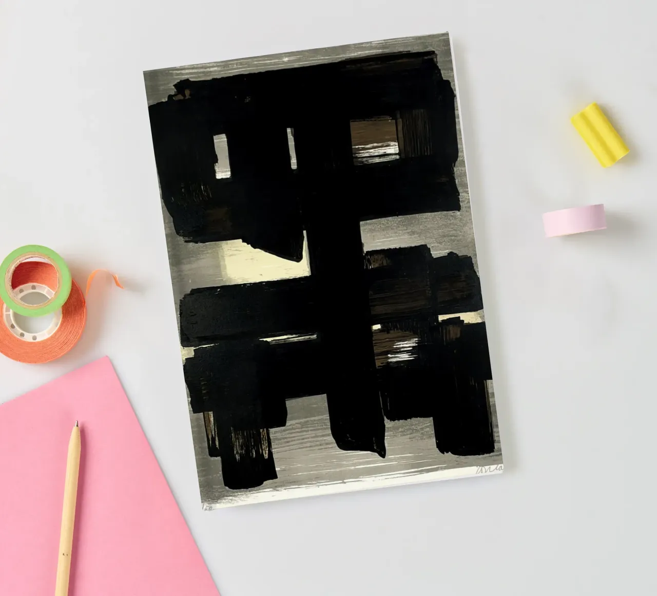 Pierre Soulages 'Lithographie n° 1' 1957 notebook by Spencershop