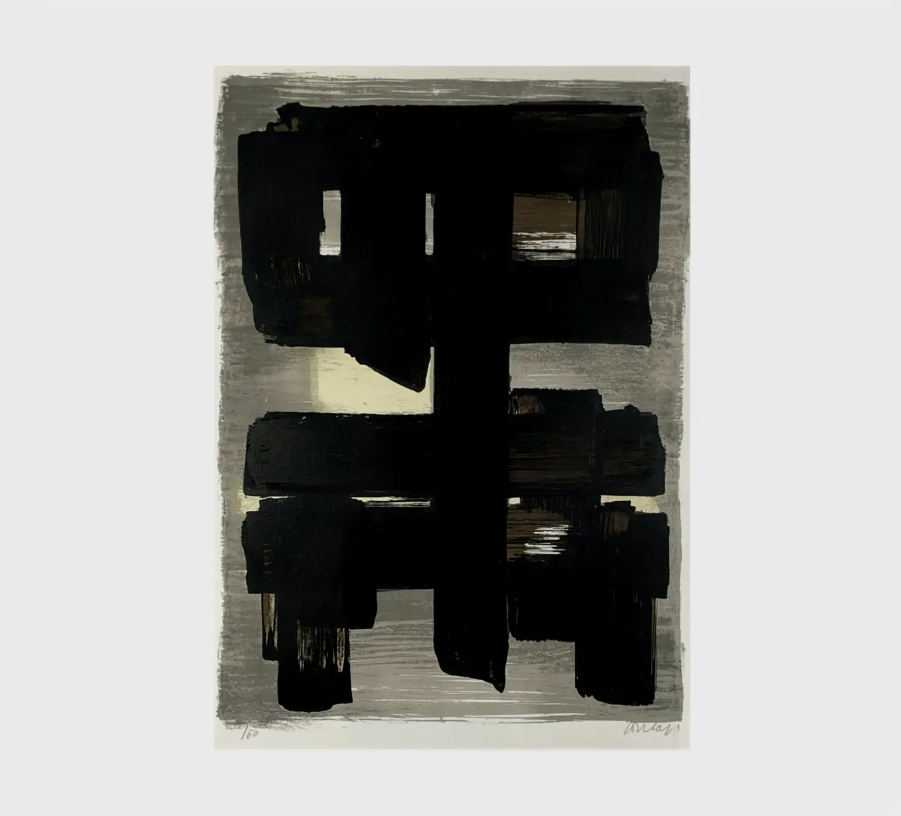 Pierre Soulages 'Lithographie n° 1' 1957 notebook by Spencershop
