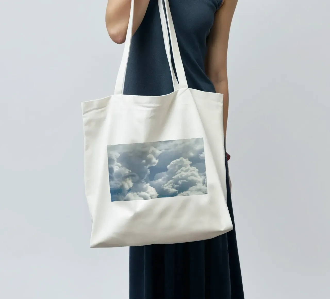 Cloudscape 2 borsa in juta da Nur Mut