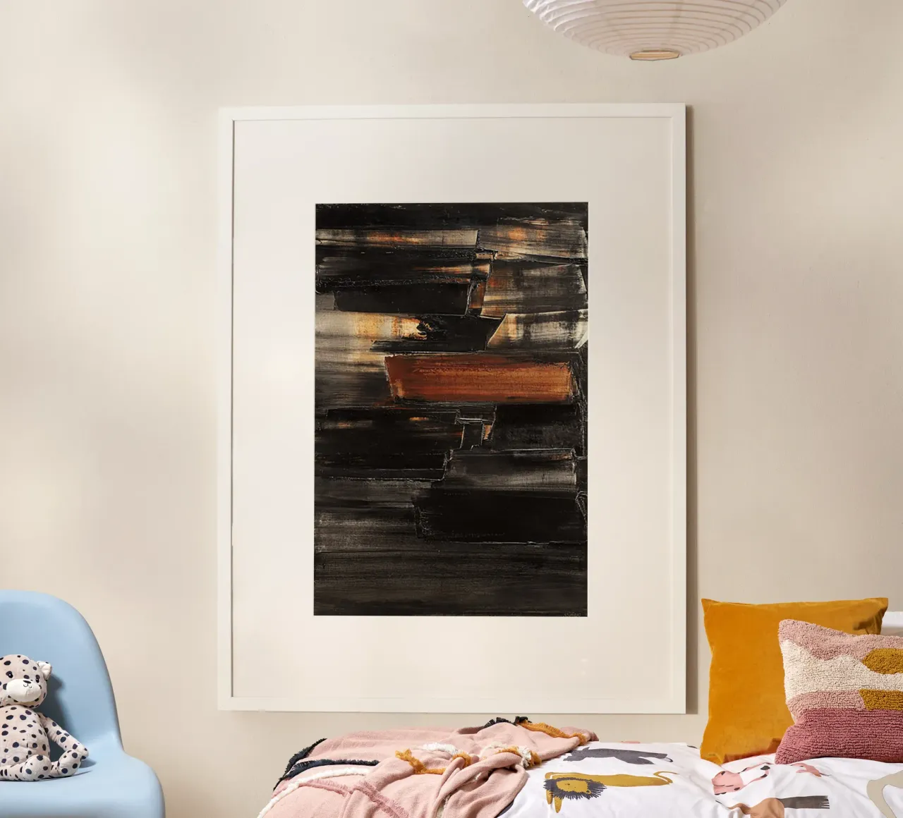 Pierre Soulages Pittura n. 3 poster da Spencershop