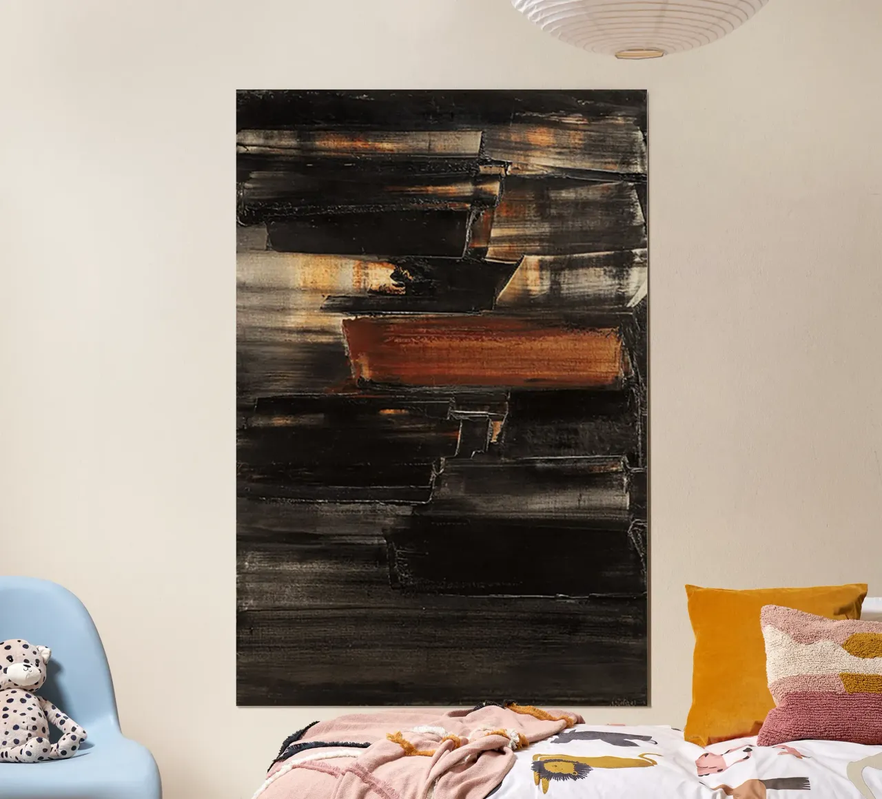 Pierre Soulages Pittura n. 3 poster da Spencershop