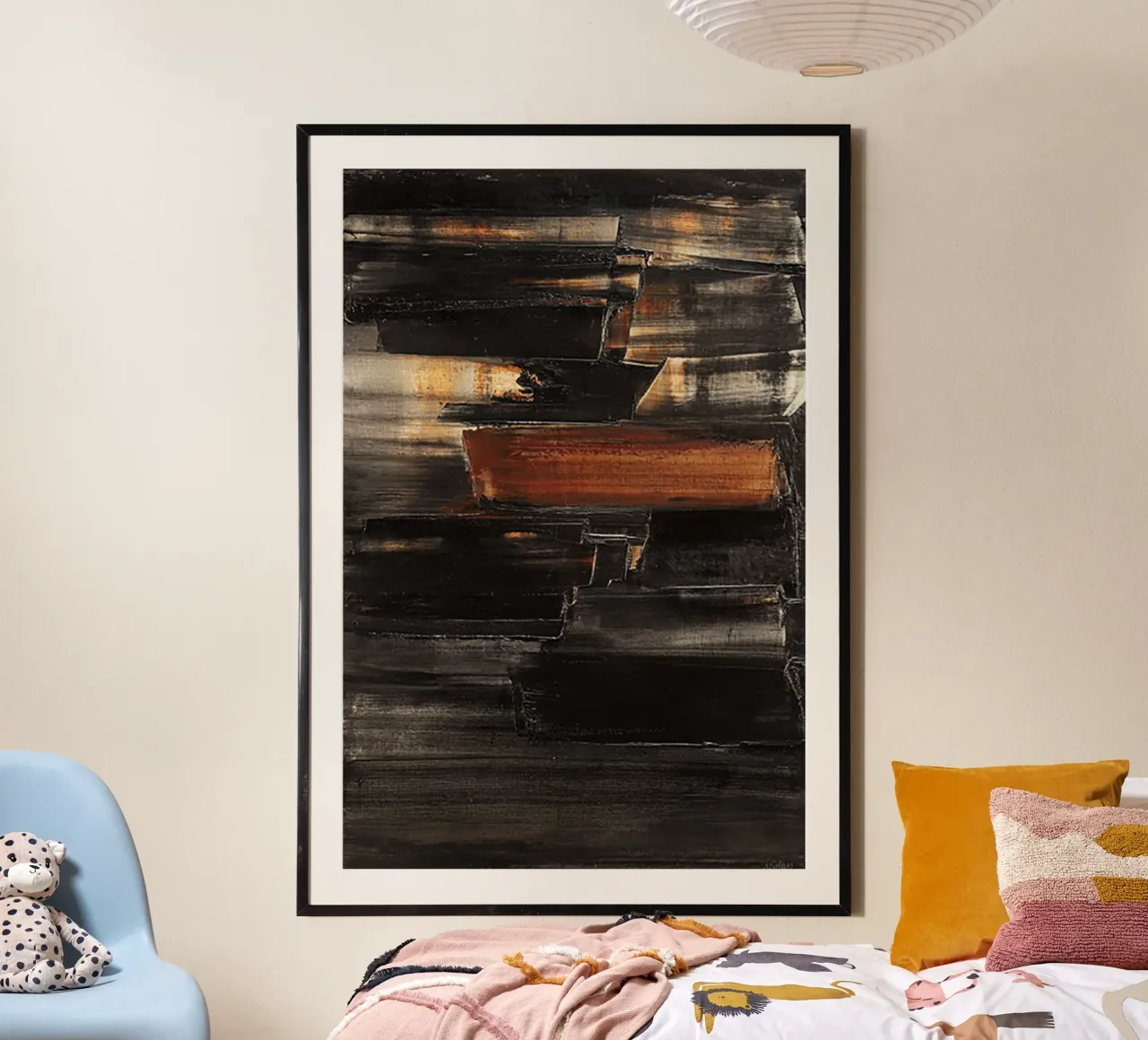 Pierre Soulages Pittura n. 3 poster da Spencershop