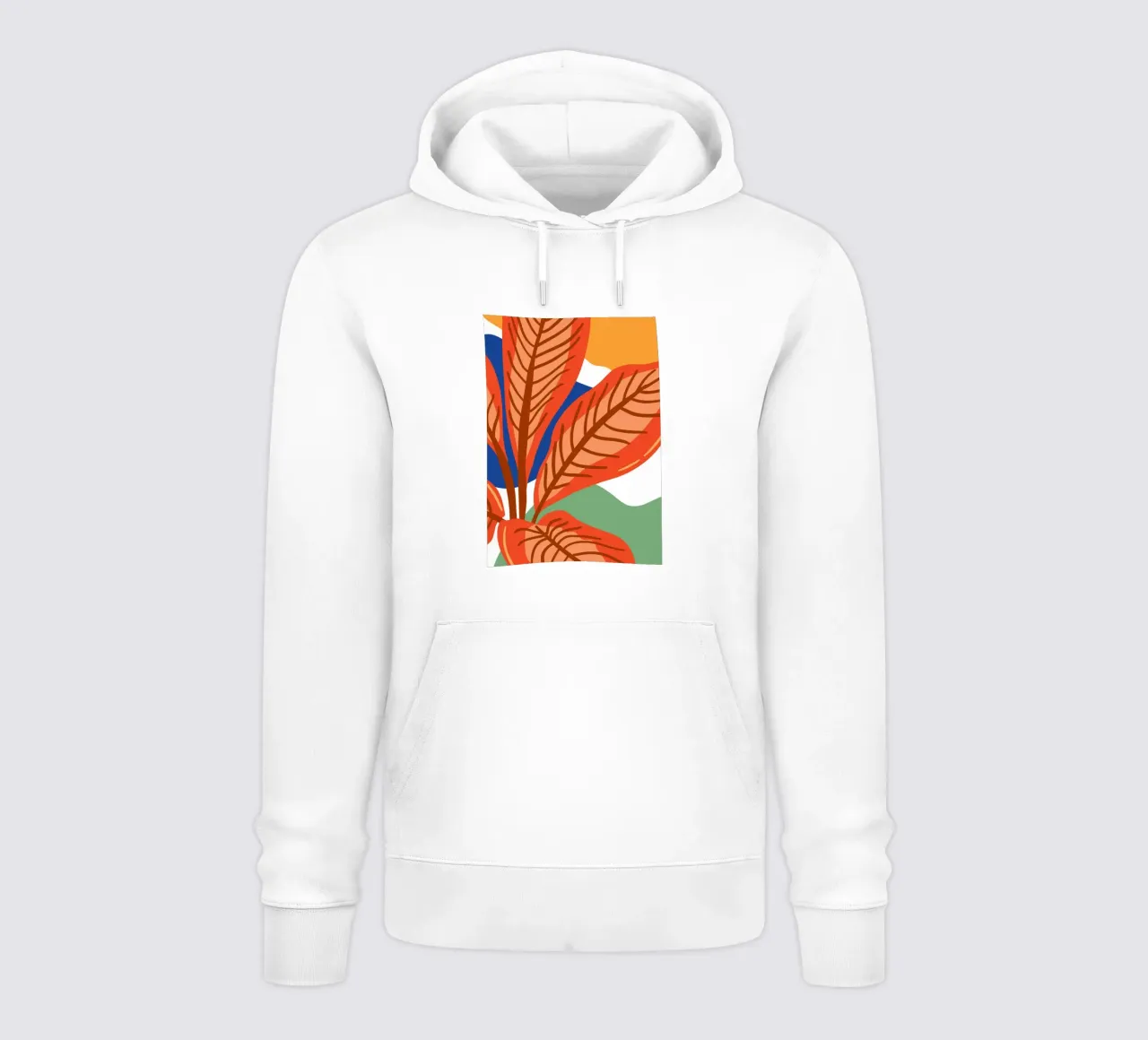 Abstract leaves felpa con cappuccio da LisaArtes
