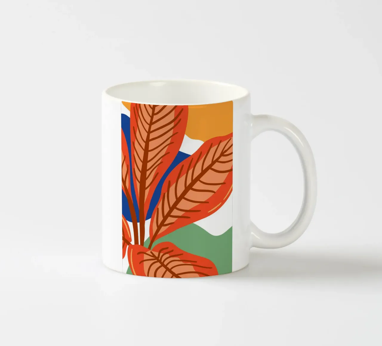 Abstract leaves tazza in ceramica da LisaArtes