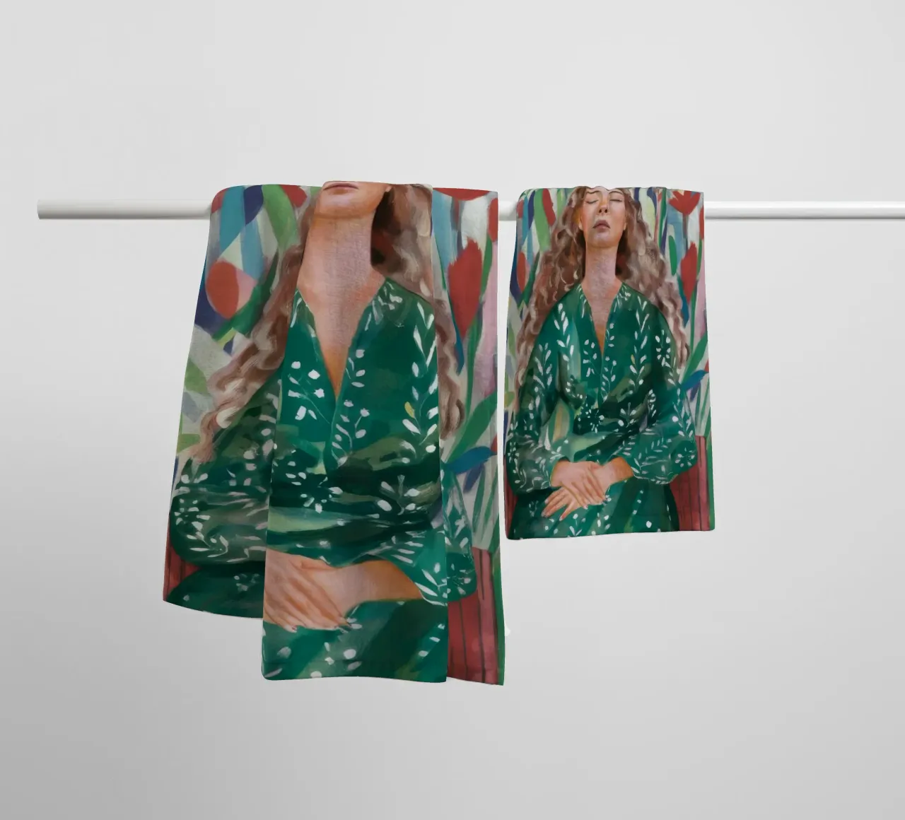 Sogno floreale ancora asciugamano da bagno da Solestice Strokes