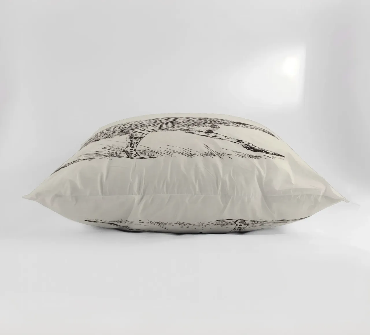 Cheetah Leopard Sketch cuscino da apoloprints