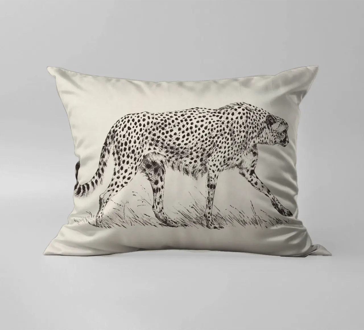 Cheetah Leopard Sketch cuscino da apoloprints