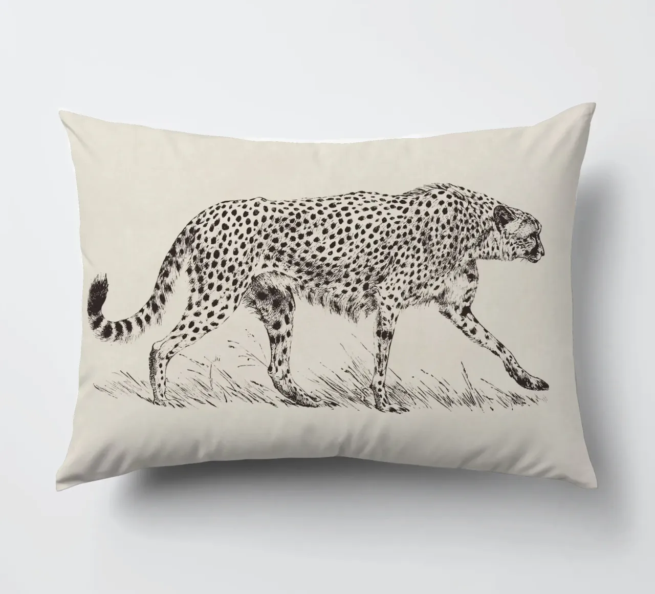 Cheetah Leopard Sketch cuscino da apoloprints
