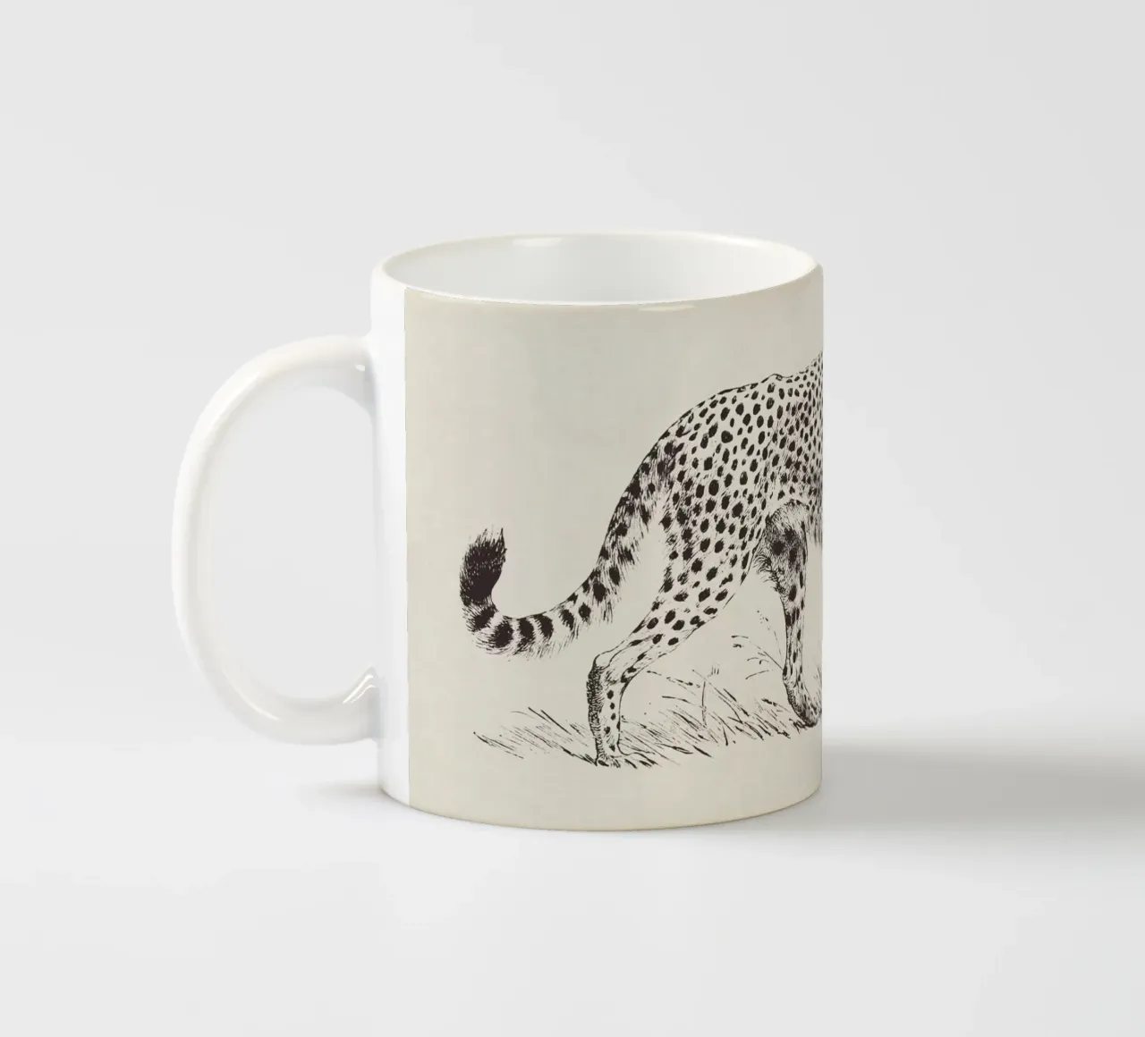 Cheetah Leopard Sketch tazza in ceramica da apoloprints