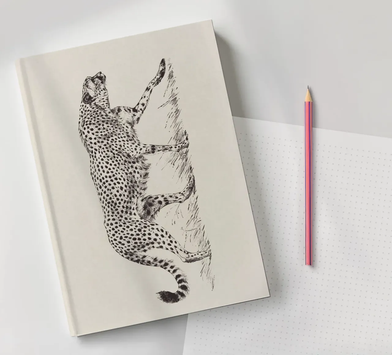 Cheetah Leopard Sketch diario da apoloprints