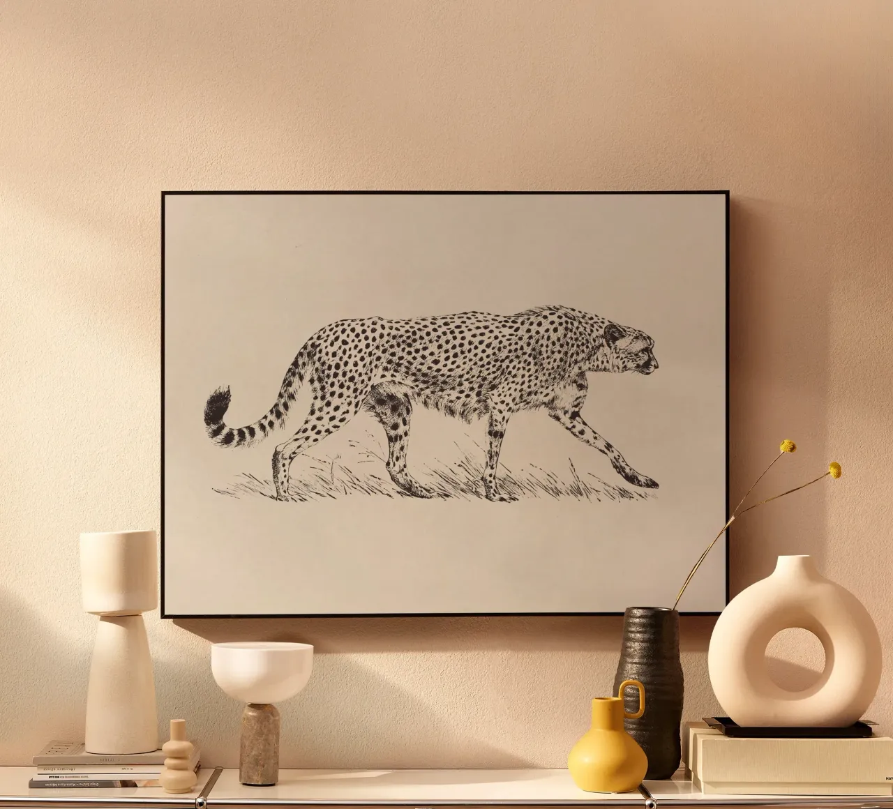 Cheetah Leopard Sketch plexiglass da apoloprints