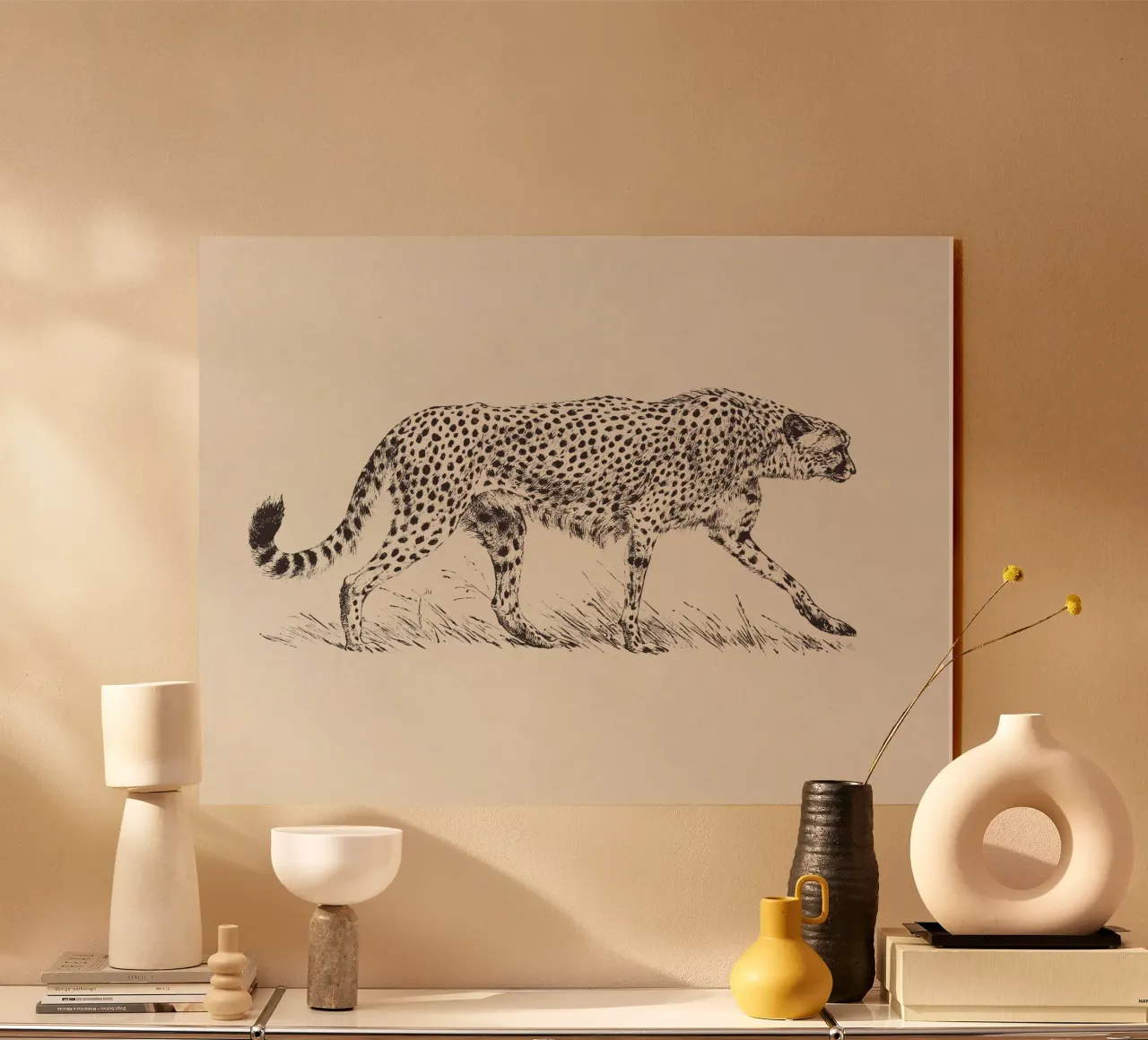 Cheetah Leopard Sketch plexiglass da apoloprints