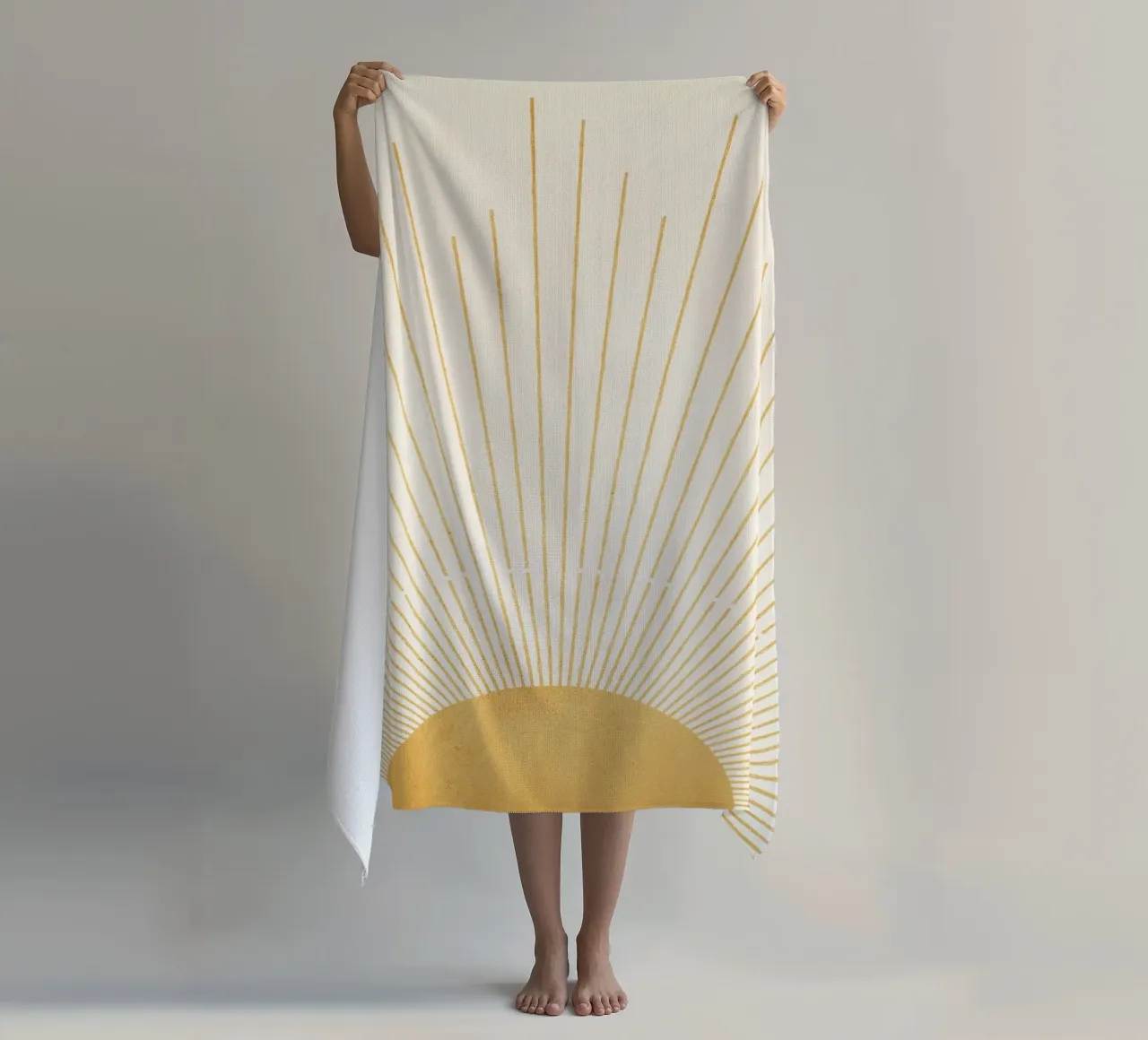 Boho Yellow Sun no. 9 telo mare da apoloprints