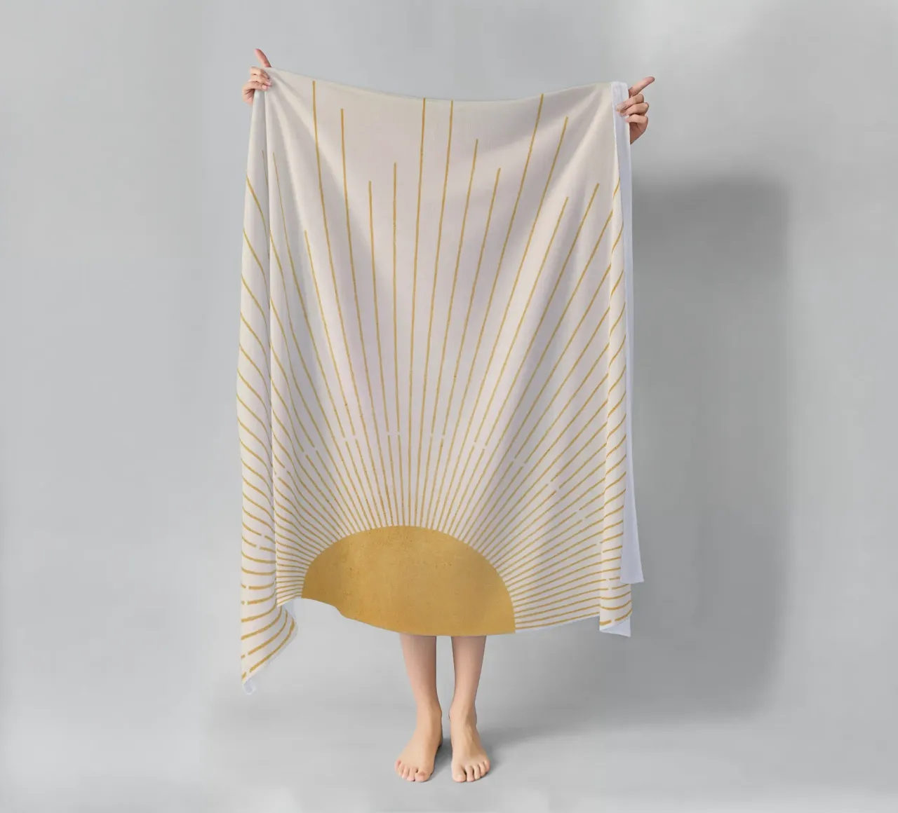 Boho Yellow Sun no. 9 telo mare da apoloprints