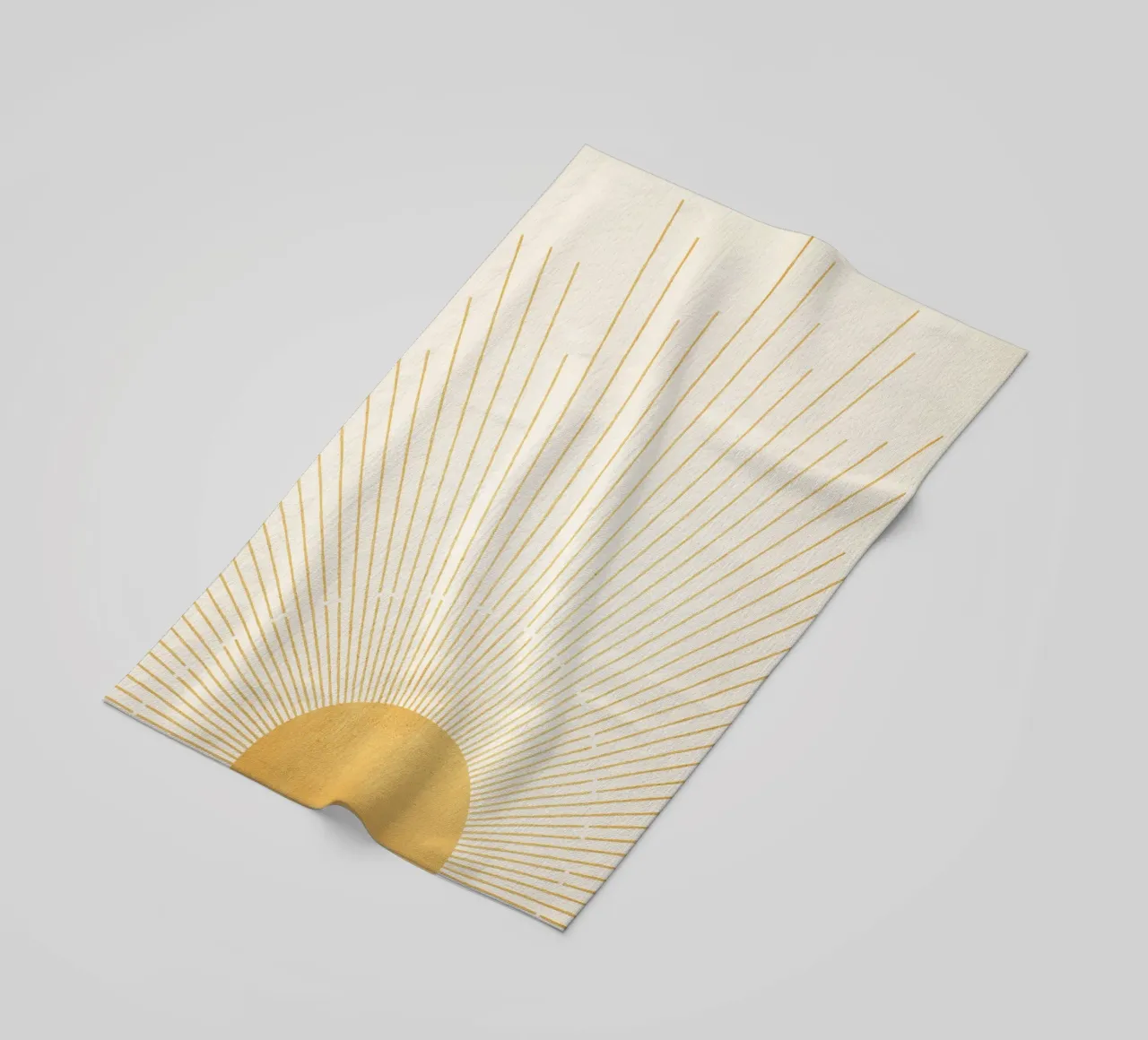 Boho Yellow Sun no. 9 telo mare da apoloprints
