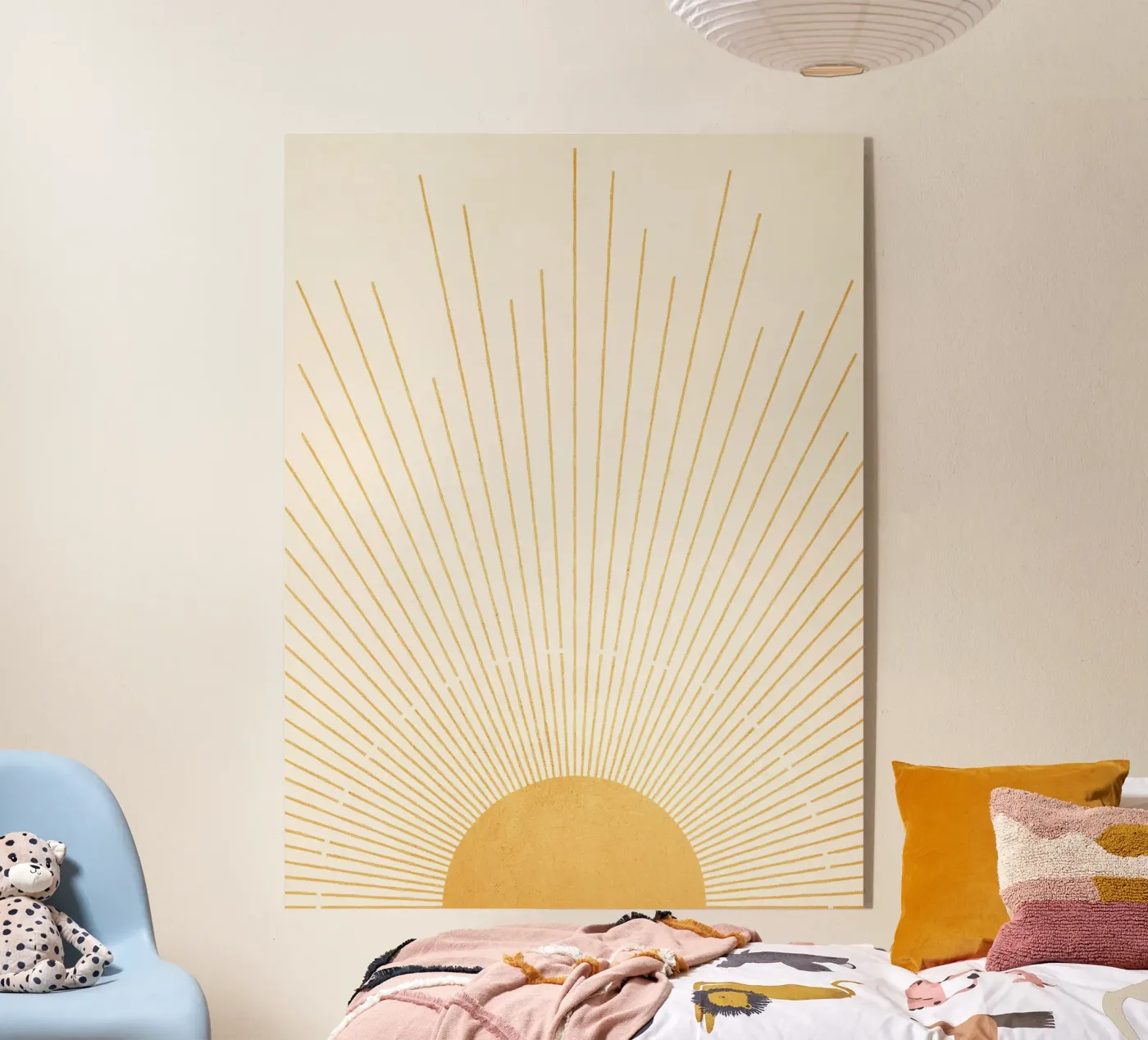 Boho Yellow Sun no. 9 plexiglass da Apolo Prints