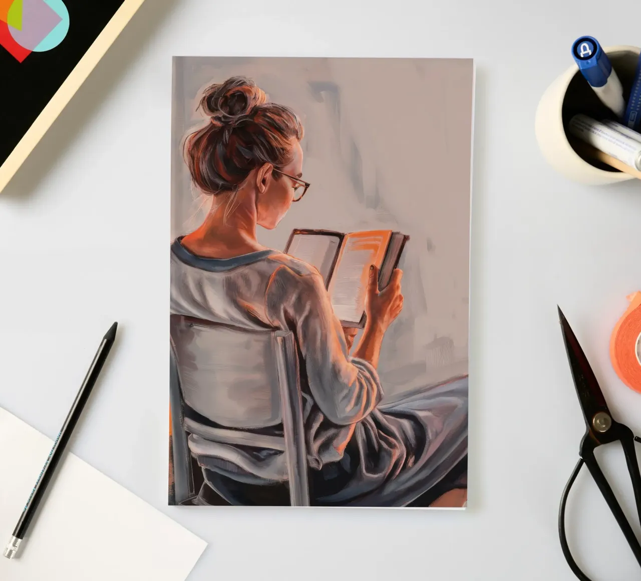 Sunlit Quiet Read notebook by Solestice Strokes