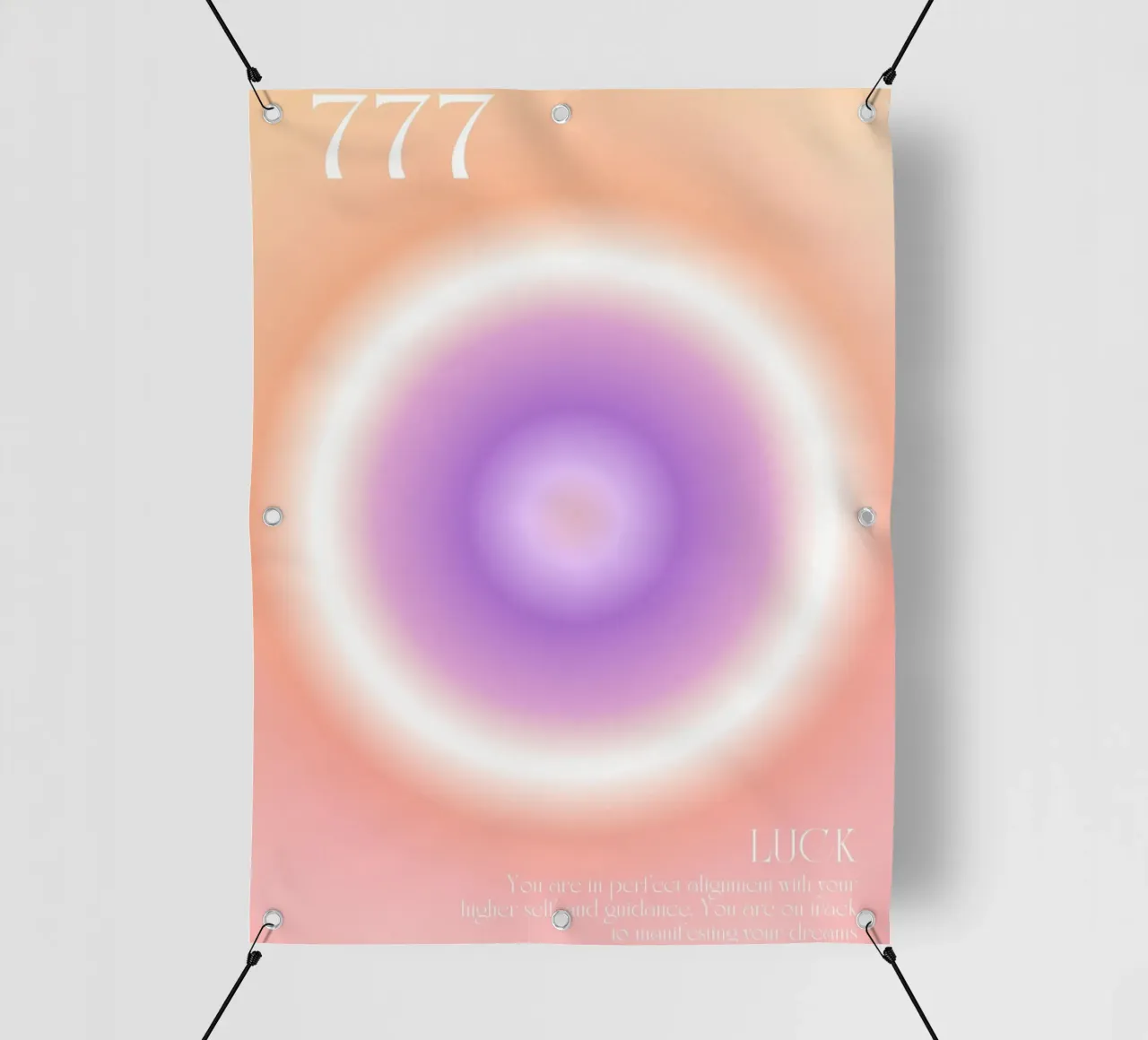 Stampa aura, Angelo numero 777, Fortuna telo in pvc da Dreamscape
