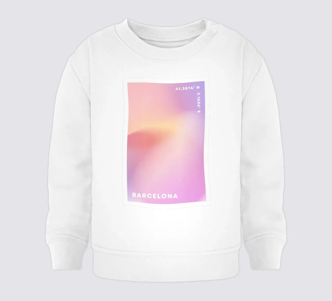 Aura Druck, Rosa Bunte Energie Druck, Manifest Poster Baby Sweatshirt von Dreamscape