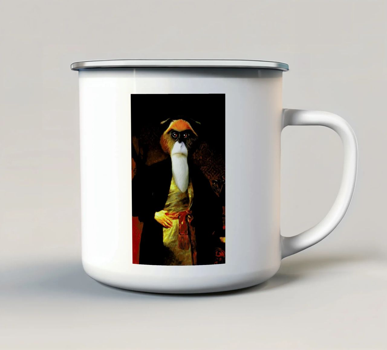 Youssef tazza in smalto da Tein Lucasson